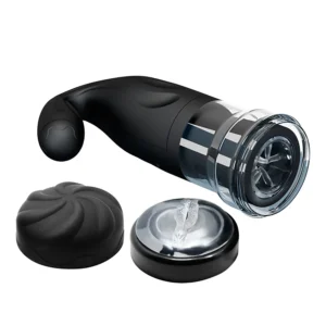 Masturbador Breton con vibracion, rotacion y carga USB