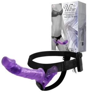 Arnés doble con vibrador Ultra
