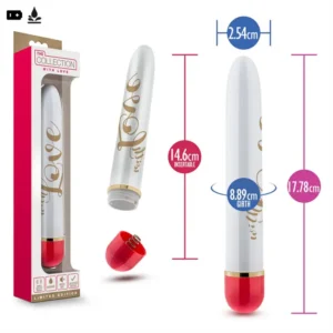 Vibrador de 18cm rigido rojo
