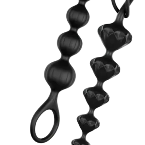 Love Beads par de Rosarios anales negros
