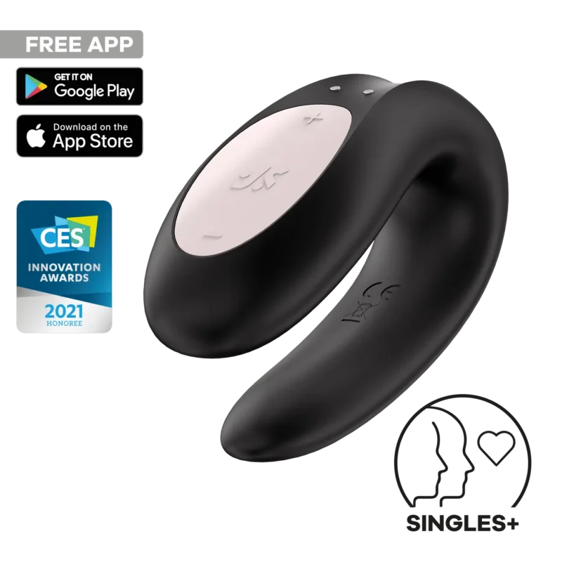 satisfyer double joy partner vibrator black 1 72dpi