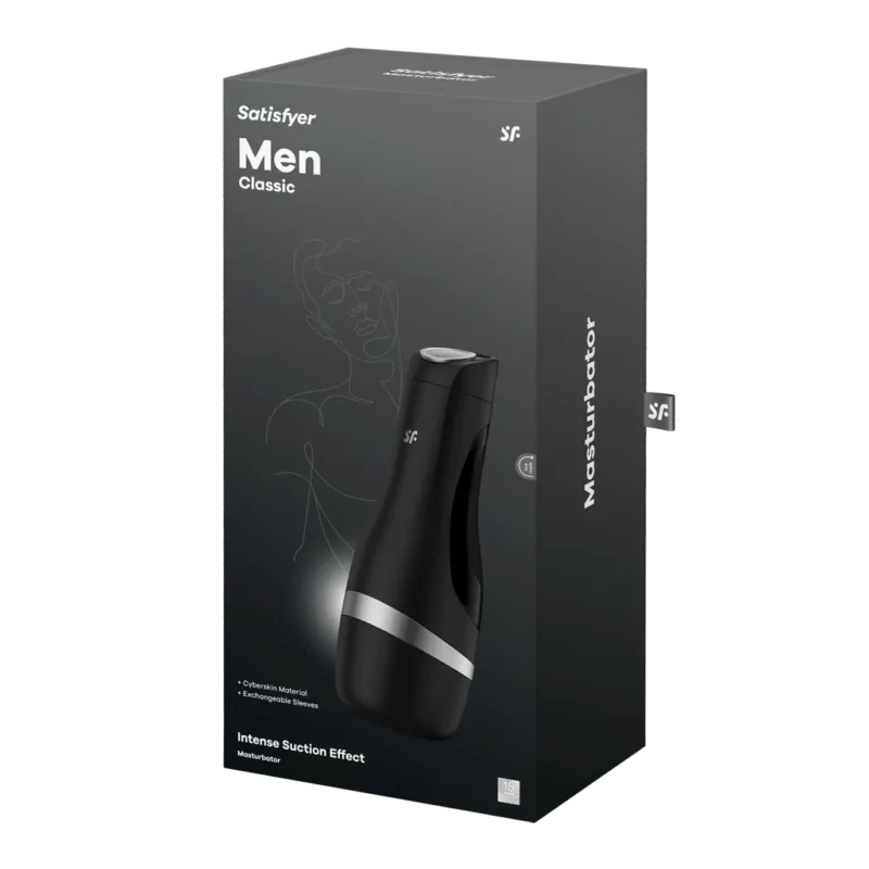 satisfyer men classic masturbator silver package 72dpi