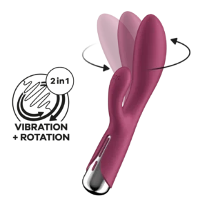 Vibrador rotativo Satisfyer Spinning Rabbit
