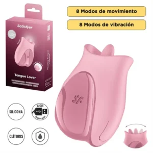 Tongue Lover Estimulador de simil Lengua Color Rosa