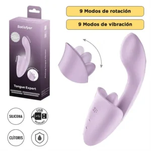 Tongue Expert Estimulador de Lengua Color Lavanda con carga USB