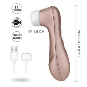Succionador Pro 2 de 11 velocidades resistente al agua con carga usb