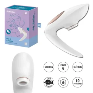 Pro 4 Couples  Succionador de clitoris para parejas con carga usb