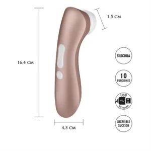Pro 2+ Vibrador y Succionador de clitoris con carga USB
