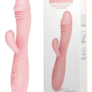 Consoladores Vibrador Rabbit Punto G Snappy Recargable Rosa Pastel
