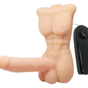 Vibrador Realista Baile Torso Hombre Control Remoto Piel Tpr